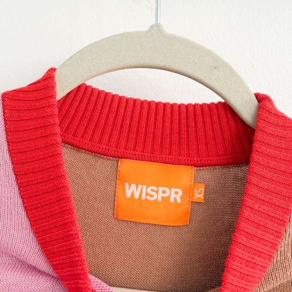 WISPR Split Star Cotton Silk Blend Sweater XS - Picture 4 of 6